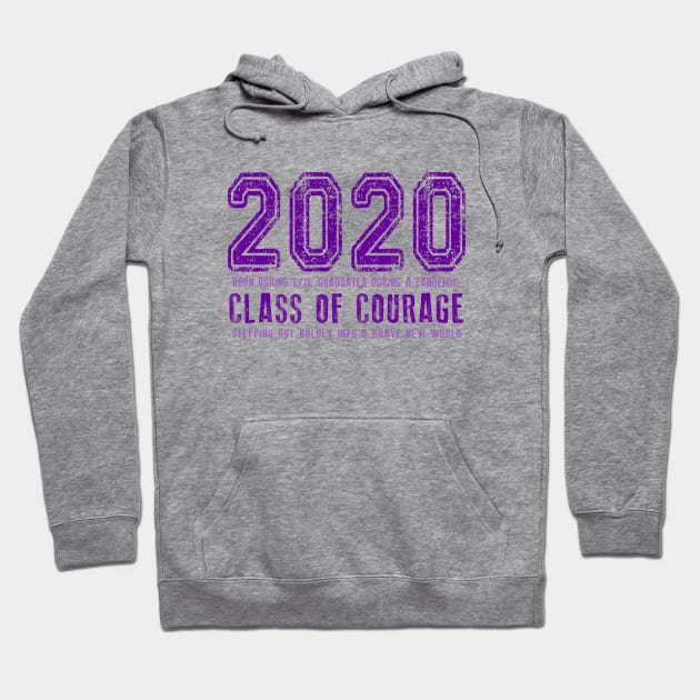 2020 Class of Courage - Purple Hoodie by Jitterfly